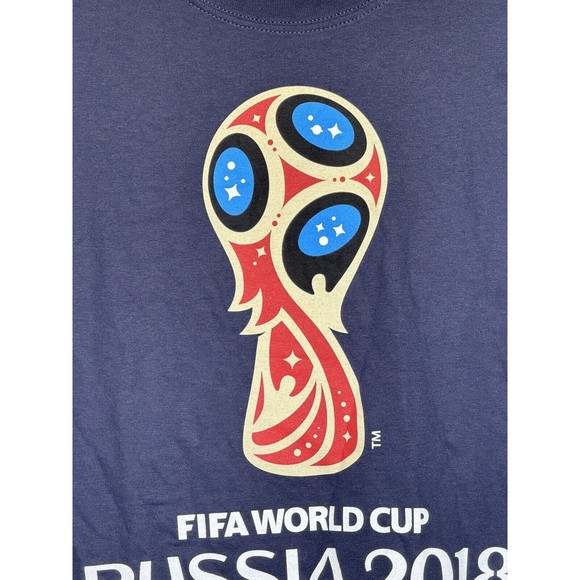Russia 20018 T-Shirt Mens Womens Sz XL Fifa World Cup Unisex Graphic Print Logo - Picture 5 of 11